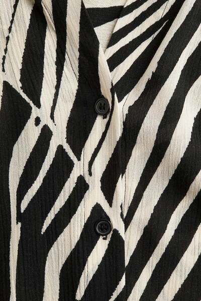 H&M Crinkled viscose shirt