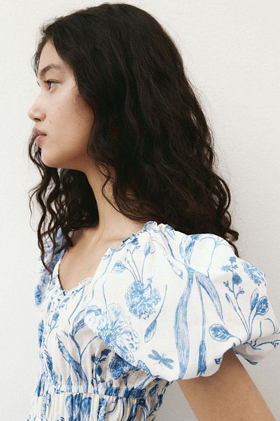 H&M Bubble-hem cotton dress