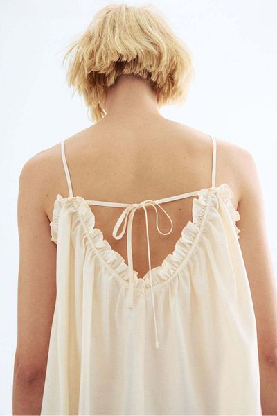 H&M Frill-trimmed strappy top
