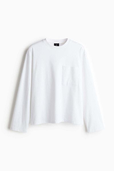 H&M Loose Fit Long-sleeved jersey top