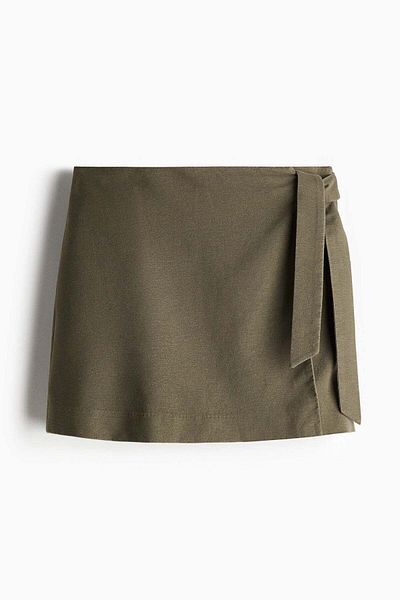 H&M Linen-blend skort
