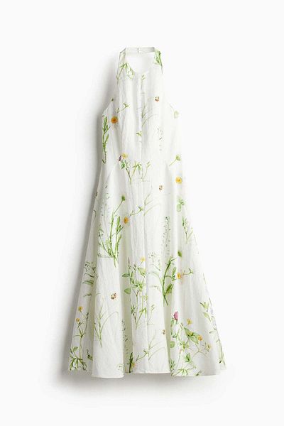 H&M Flared halterneck dress