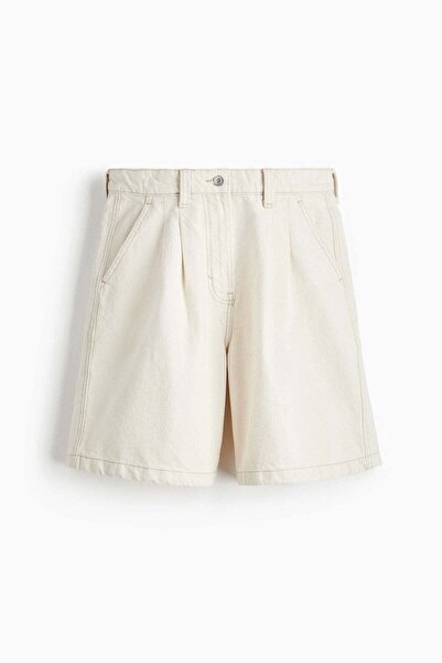 H&M شورت جينز مطوي