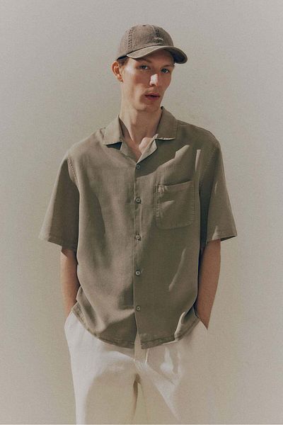 H&M Regular Fit Lyocell resort shirt
