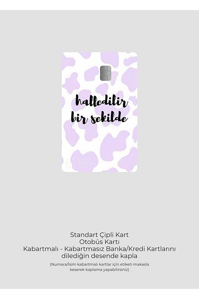hediyenebak Designed to Be Handled |   Card Covering Sticker |   Compatible for Credit/Debit Card