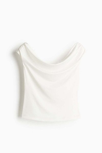 H&M Draped Off-the-shoulder Top