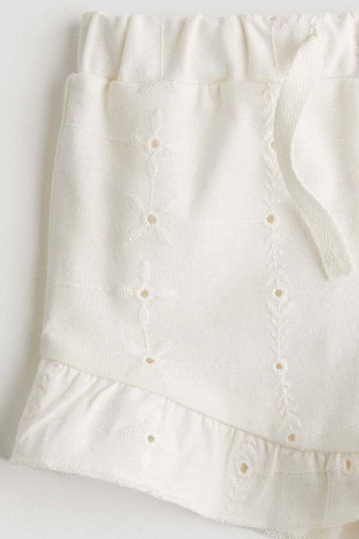 H&M Broderie Anglaise Jersey Shorts