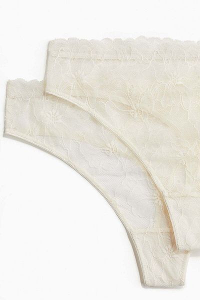 H&M 2-pack lace thong briefs
