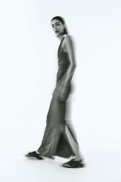 H&M One-shoulder Bodycon Dress