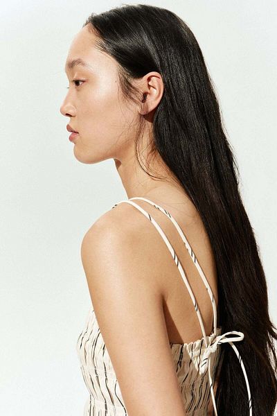 H&M Smocked-bodice cotton dress
