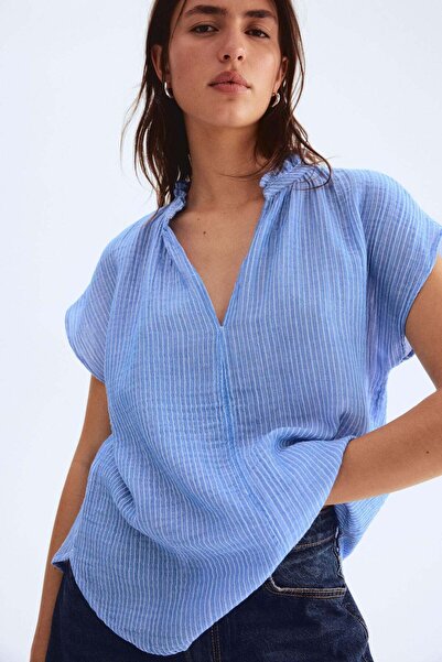 H&M Cotton muslin blouse