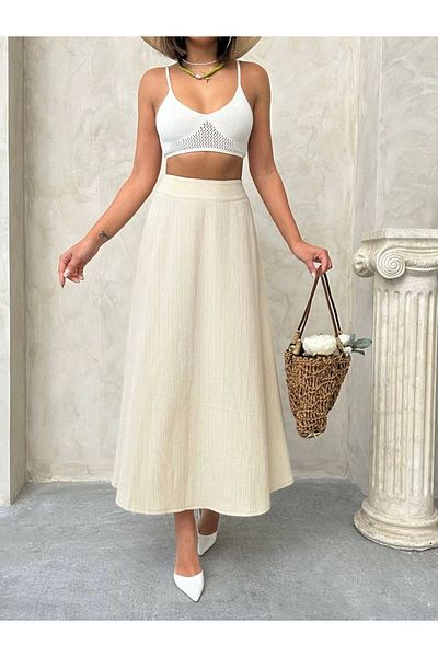 MODA Μακριά φούστα με φόδρα