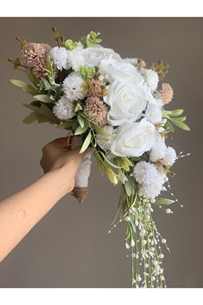 shop Mira Hediyelik El Yapımı Lüks Gelin Buketi – Zarif ve Şık Tasarım