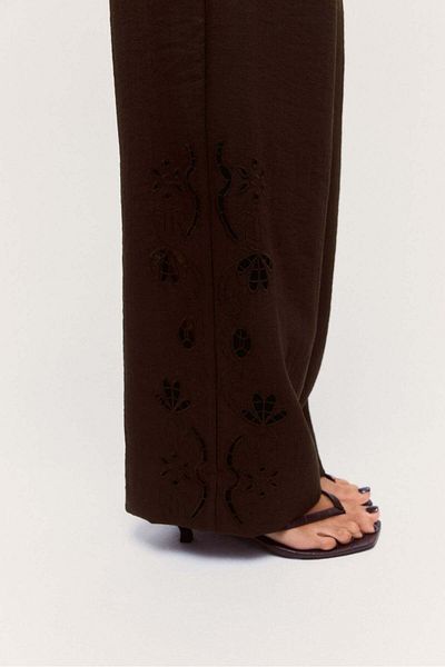 H&M Broderie anglaise trousers