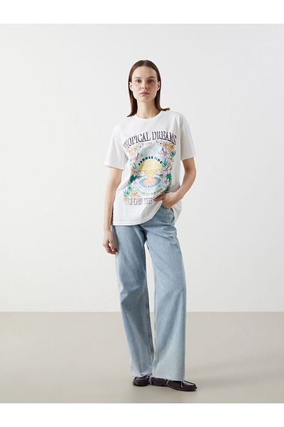 LC Waikiki Crew Neck Printed Women's T-Shirt