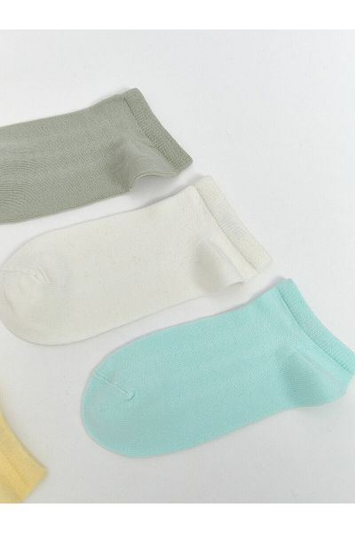 LC Waikiki Women's Plain Booties Socks 5-Pack