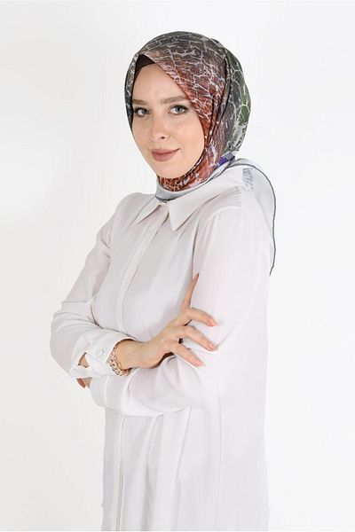 Alvina Φουλάρι ALVİNA DIGITAL TWILL 8105