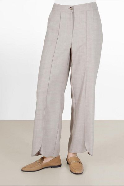 Alvina Asymmetric Cut - Leg Detailed Trousers 70263