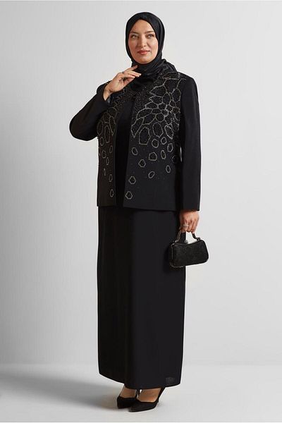 Alvina Embroidered Dress Suit 30526