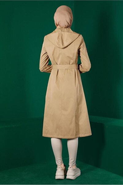 Alvina DÜĞMELİ KUŞAKLI TRENÇKOT 10670