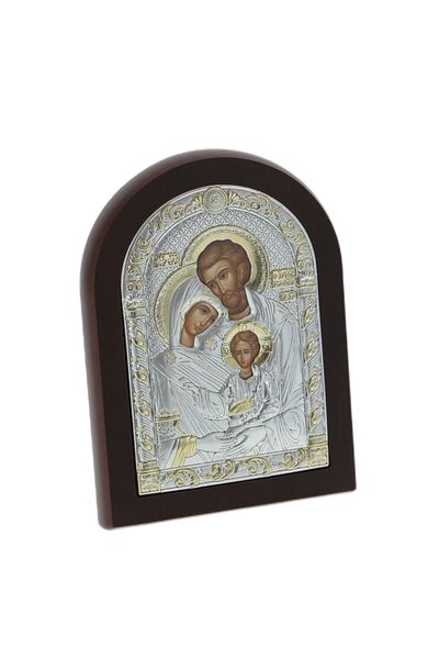 GiftExpress Icoana ortodoxa boltuita cu argint Sfanta Familie 15cm