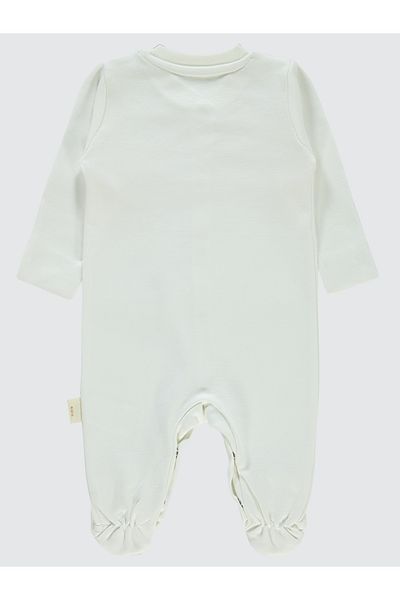 Civil Baby Baby Organic Booties Jumpsuit 0-3 Months Ecru