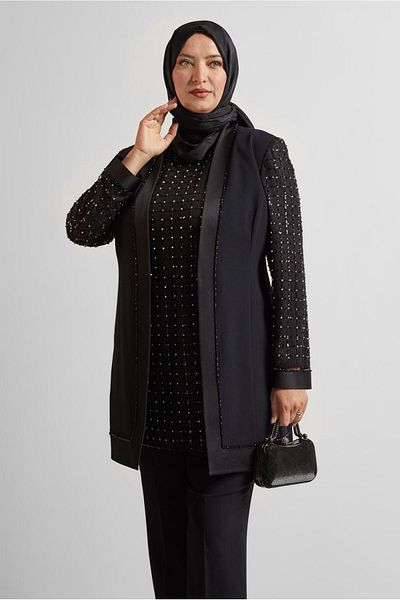 Alvina Pul Embroidered Triple Pants Suit 30521