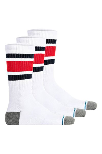 Stance Unisex Socken 3er Pack - Boyd ST, Logo, Streifen, Crew Socken