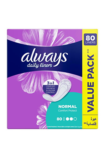 Always Daily Liners Comfort Protect Normal 80pcs