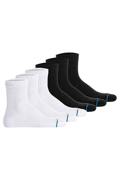 Stance Unisex Quartersocken 6er Pack - Icon Quarter, Logo, Basic