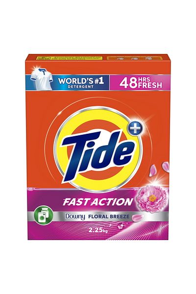 Tide Fast Action Downy Floral Breeze Washing Powder Front Load 2.25 kg