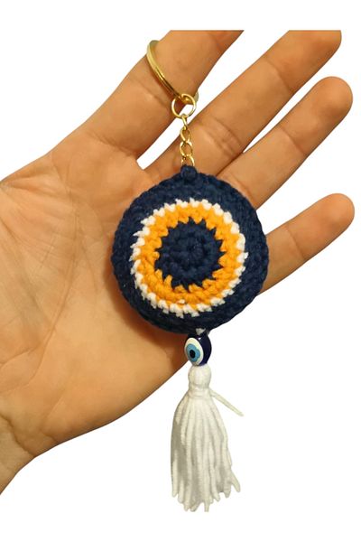 shop Evil Eye Bead Amigurumi Keychain Bag Accessory Ornament Hand Knitted Evil Eye Keychain