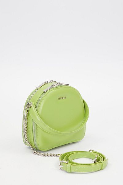 Levidor Green Double Zipper Shoulder Bag