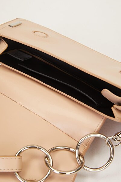 Levidor Baguette Bag with Mink Cover and Leather Strap