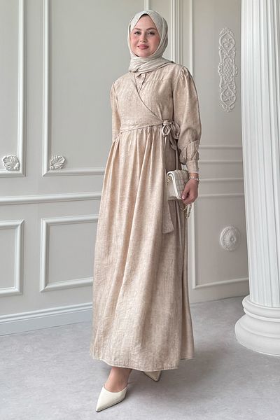 InStyle Cross Tie Stone Dress