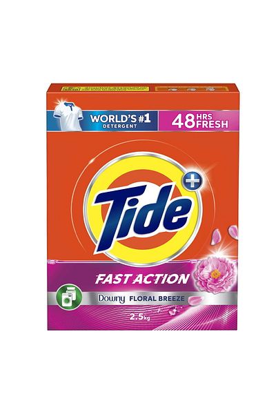 Tide Fast Action Downy Floral Breeze Washing Powder 2 x 2.5 kg