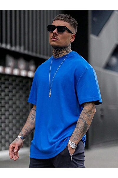 NOFLEN Plain Basic Oversize Men's T-shirt Casual Boyfirend