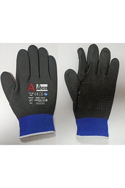 Apex 111-00 TAM KAPLI Nitril Köpük Eldiven Dodlu (4131X) NO:8