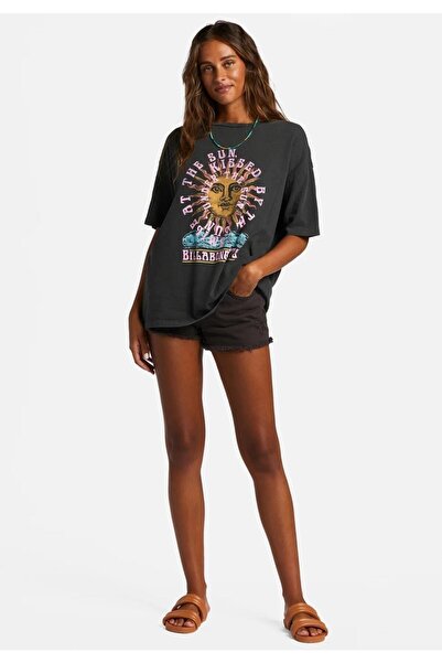 NOFLEN Smoked Oversize T-shirt Cool Mom Printed