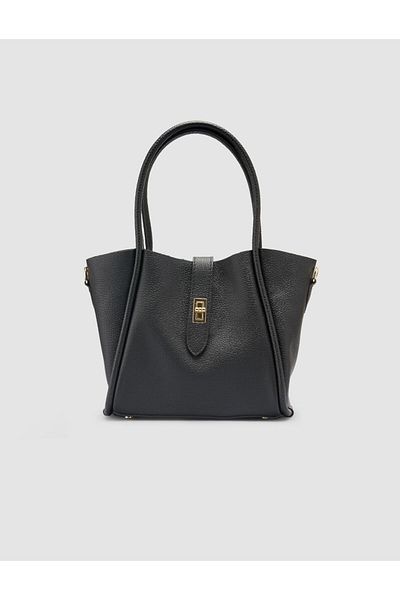 Cabani 100% Genuine Leather Black Women's Bag