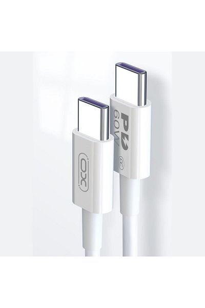 REDz Accessories Xo Nb-q190b Cable, Type-c To Type-c, 2m, For Iphone 15/16 And Android, Power 60w, White