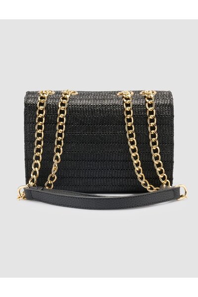 Cabani Wicker Black Women's Bag
