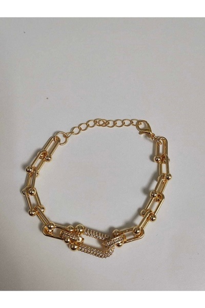 NSNTAKI Yellow Color Trend Bracelet with Intertwining Stones
