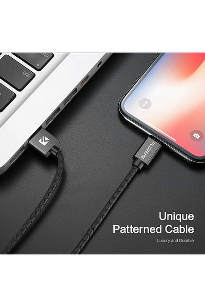 REDz Accessories Data and fast charging cable, 3A, magnetic connector for iPhone, 1m, black, durable, Floveme