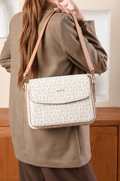 H&D COLLECTİON Very Useful, Suitable for Daily Use, 2 Straps, 3 Compartments, Lined Shoulder and Crossbody Bag 2184