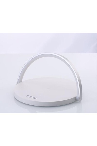 REDz Accessories Ασύρματος φορτιστής, 2 σε 1, LED, Γραφείο/Κομοδίνο, Γρήγορη φόρτιση, 10W, Λευκό