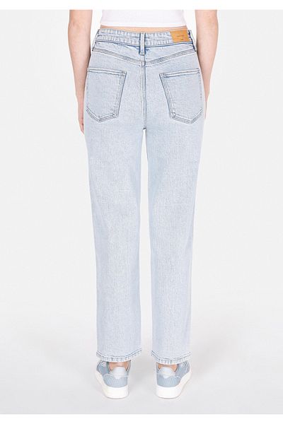 Colin's Pantaloni de damă Indigo Jean cu talie înaltă, cu picioare drepte
