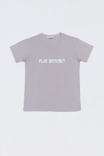 Fulla Moda Αγόρι μπλουζάκι από 100% βαμβάκι Play With Sky Printed
