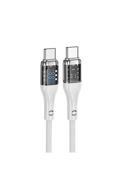 REDz Accessories Hoco U115 Cable, Type-c To Type-c, 1.2m, For Iphone 15/16 And Android, 100w, Data Transfer, White