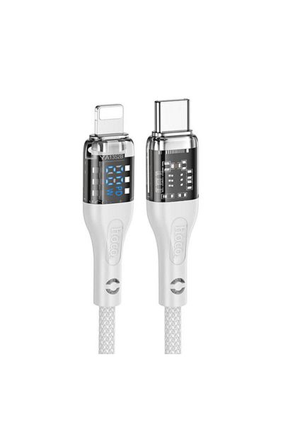 REDz Accessories Hoco U115 Cable, Type-c To Lightning, 1.2m, Iphone Compatible, 20w, Supports Data Transfer, White